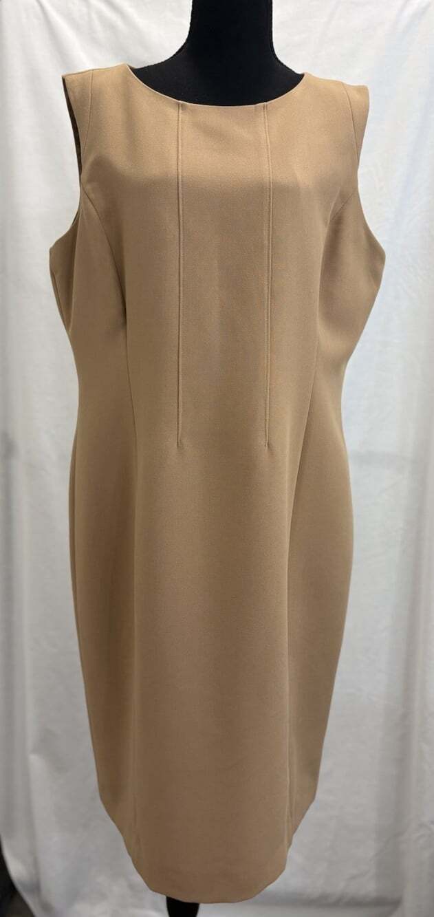 Preston&York Leila Dress Camel Sleeveless Dress Size 16
